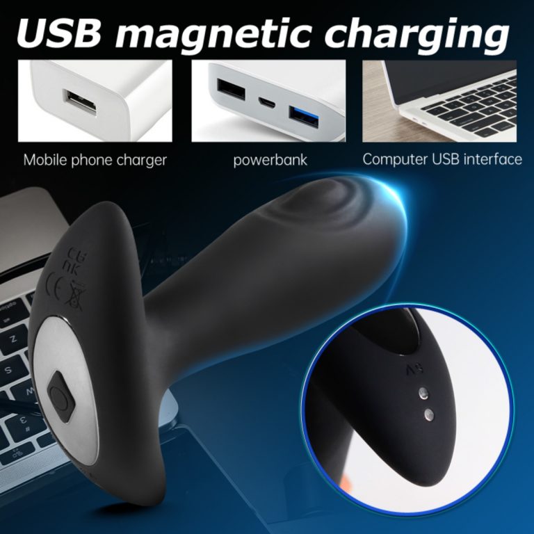 PLUG ANAL RECARREGÁVEL COM 10 MODOS PULSAÇÃO E CONTROLE REMOTO - IMPORTAÇÃO AP122