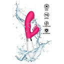 VIBRADOR COM ESTIMULADOR CLITORIANO E PONTO G E 10 MODOS DE VIBRAÇÃO - PG039