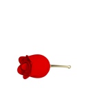 VIBRADOR ESTIMULADOR EM FORMATO DE FLOR COM LÍNGUA ESTIMULADORA VAI E VEM - BI014915
