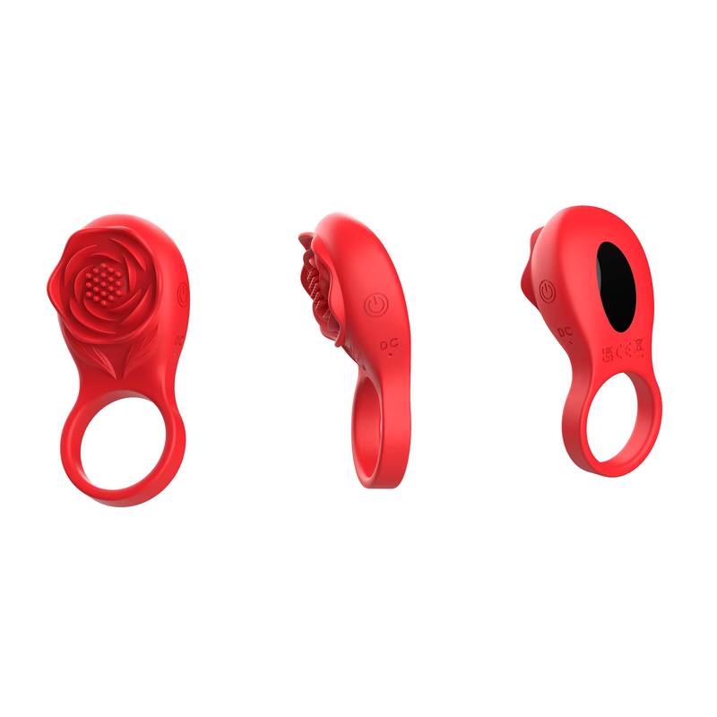 ANEL PENIANO COM ESTIMULADOR EM FORMATO DE FLOR CONTROLADO VIA APP - IMPORTAÇÃO T109