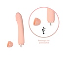 VIBRADOR EM FORMATO DE PÊNIS RECARREGÁVEL COM 7 MODOS DE VIBRAÇÃO - IMPORTAÇÃO W100