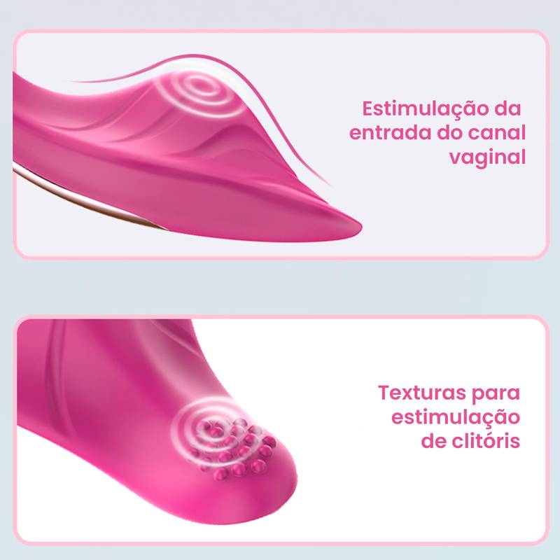 VIBRADOR DE CALCINHA COM 9 MODOS DE VIBRAÇÃO CONTROLADO VIA APP