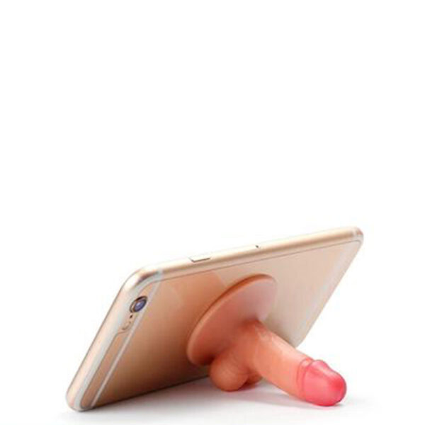 APOIO TRASEIRO COM VENTOSA PARA CELULAR FORMATO DE PÊNIS - IMPORTAÇÃO DV010