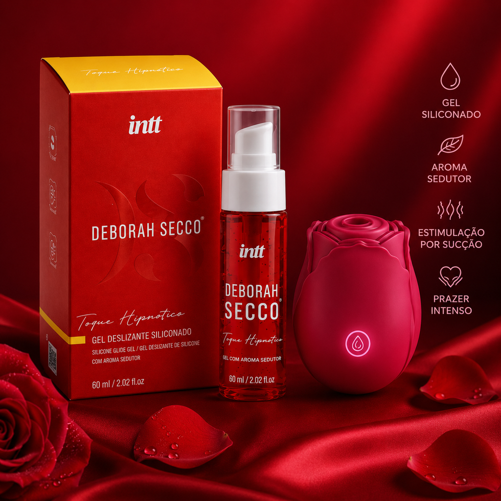 ROSA SUGADORA ESTIMULADOR CLITORIANO + BRUMA DEBORAH SECCO INTT