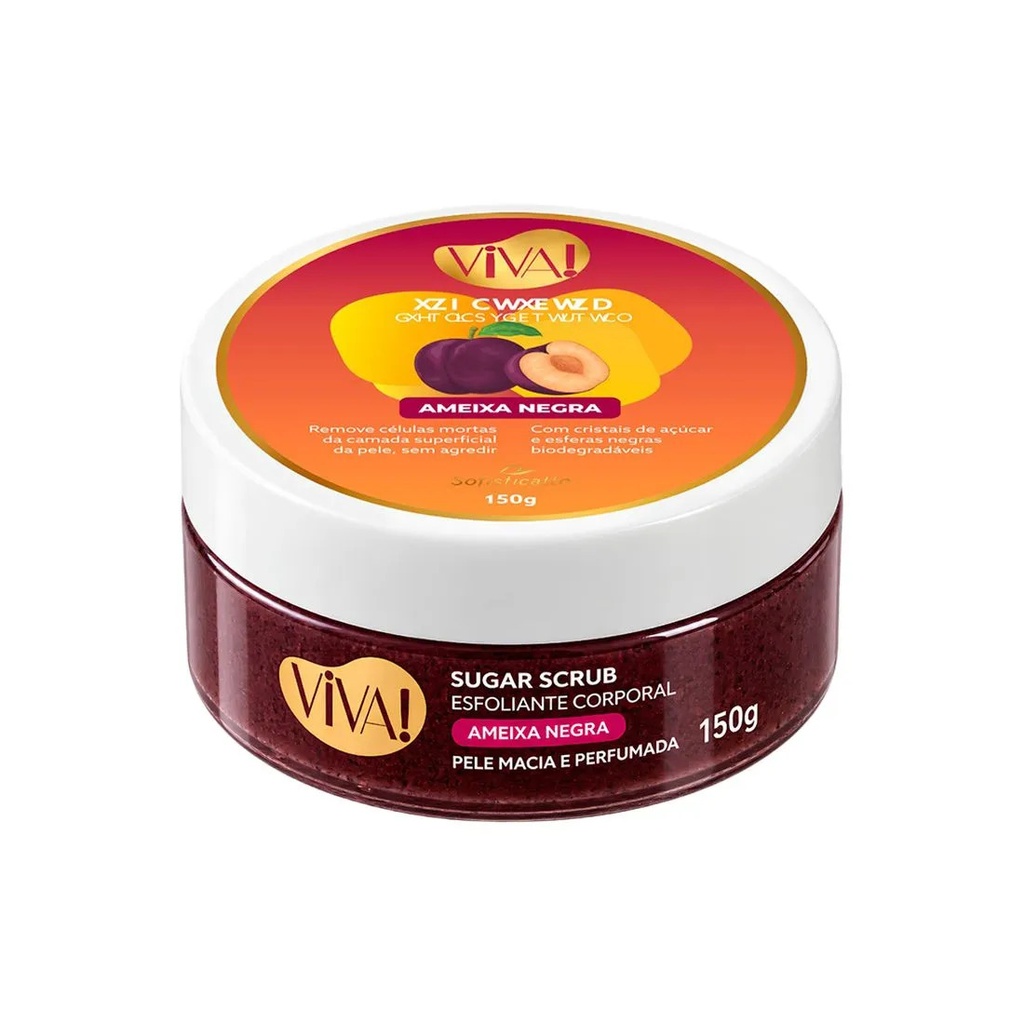 ESFOLIANTE CORPORAL SUGAR SCRUB AMEIXA NEGRA COLEÇÃO VIVA! 150G - SOFISTICATTO (cópia)