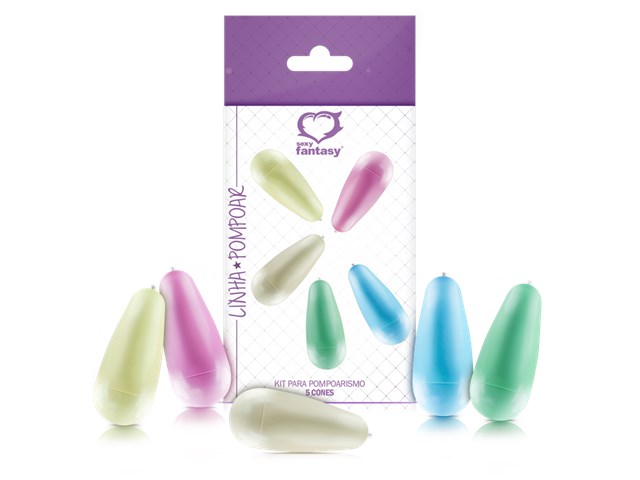 KIT CONE PARA POMPOARISMO COM 5 CONES - SEXY FANTASY 170 0X12