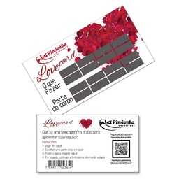 [0001088] RASPADINHA LOVE CARD PCT 5 UN - LA PIMIENTA L190