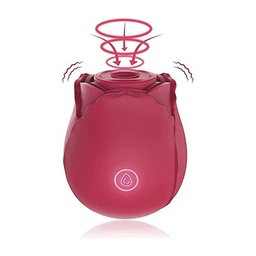 [000265] ROSA SUGADORA ESTIMULADOR CLITORIANO EM FORMATO DE ROSA COM ONDAS DE VIBRAÇÃO COM 10 MODOS