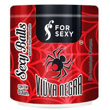 [000294] SEXY BALLS VIÚVA NEGRA 3 UNIDADES - FORSEXY