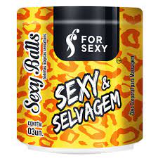 [000298] SEXY BALLS SEXY E SELVAGEM 3 UNIDADES - FORSEXY