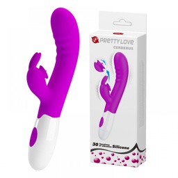 [000328] VIBRADOR COM ESTIMULADOR DO CLITÓRIS, PONTO G E ESTIMUALDOR SEXO ORAL COM LÍNGUA - PG089