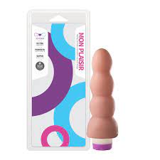 [000420] PLUG ANAL ESCALONADO BEGE COM VIBRO 19,8 X 5 SOULSEX - SSP004V