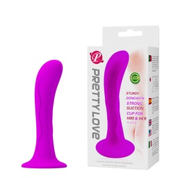 [000430] PLUG EM SILICONE COM VENTOSA - PRETTY LOVE 014160