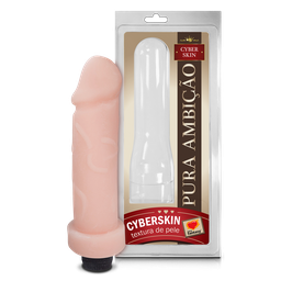 [000585] PRÓTESE EM CYBERSKIN COM VIBRO INTERNO MULTIVELOCIDADE 18X5CM - SEXY FANTASY 101