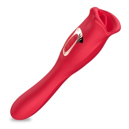 [000825] VIBRADOR 2 EM 1 COM FORMATO DE BOCA COM 10 MODOS DE ESTIMULAÇÃO E SUCÇÃO - IMPORTAÇÃO VB154 219